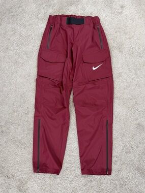 Nike Pro Elite Track & Field Running Cargo Pants Storm Burgundy CW2759-638 S